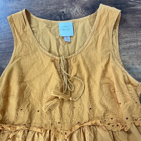 Knox Rose Mustard Yellow Tank Top - Picture 2 of 6